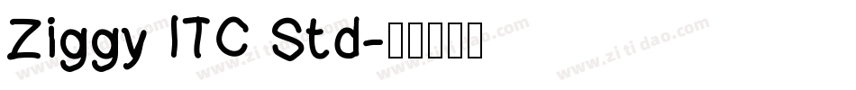 Ziggy ITC Std字体转换